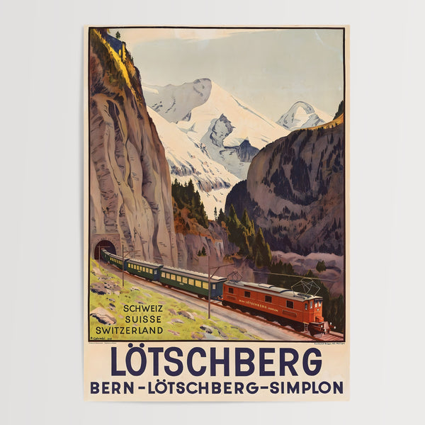 Lötschberg Railway Poster | 1937