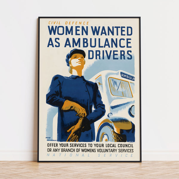 Women Wanted as Ambulance Drivers | 1940s