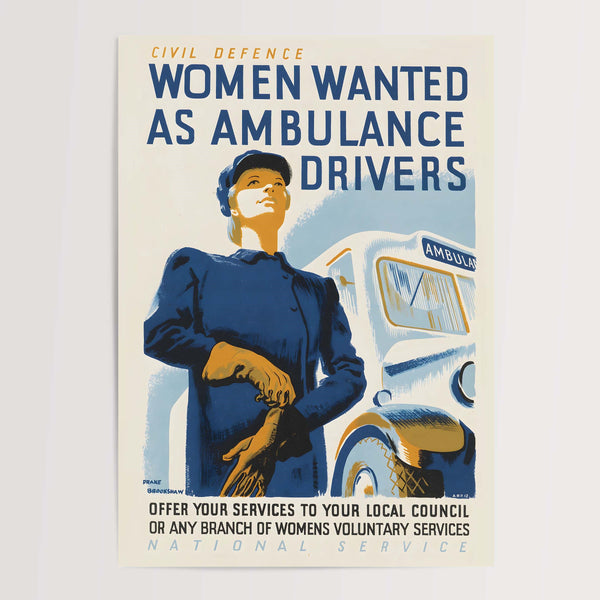 Women Wanted as Ambulance Drivers | 1940s